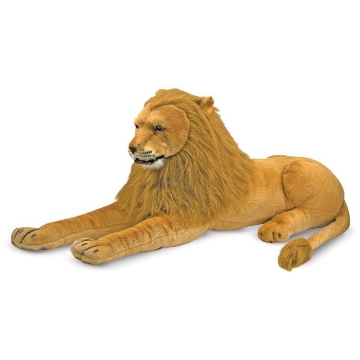 Grande peluche roi lion - Cdiscount