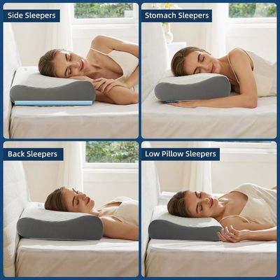 NOFFA Coussin Lombaire Mémoire De Forme Réglable - Soutien Dos Lit & Chaise Ergonomique