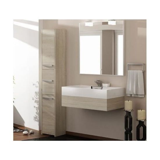 Verona Colonne De Salle De Bain 30x30x170 Meuble Salle De Bain Rangement Salle De Bain Armoire Toilette Colonne Rangement Cdiscount Maison