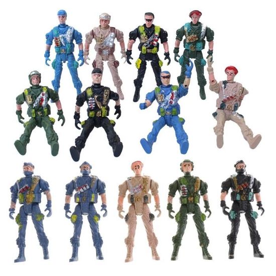 LOT DE PETITES Figurines Anciennes Soldats Pour Diorama Et Train N° 2