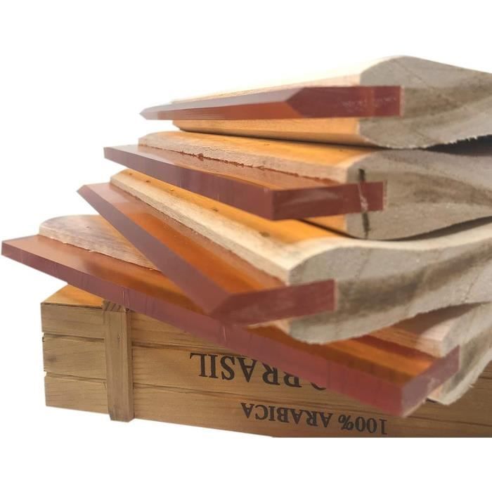 Pack De 4 Grattoirs En Plastique Pour Sérigraphie - Palette Adhésive, Couleur Aléatoire, Neuf