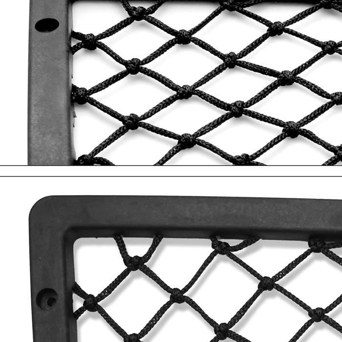 Lot De 2 Filets De Rangement Élastiques Pour Voiture - 25x60 Cm - Nylon Résistant - Idéal Pour Camion, Camping-Car, Bateau - Avec Vis Et Crochets