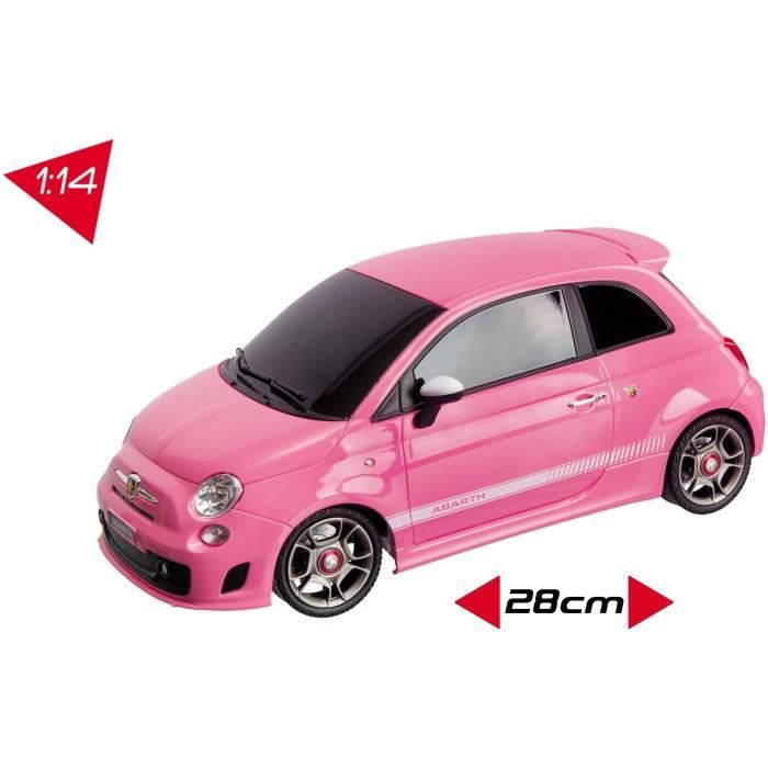 MONDO MOTORS Vehicule radiocommande Effets lumineux Fiat Abarth 500 Voiture chelle 1 14eme Cdiscount Jeux Jouets
