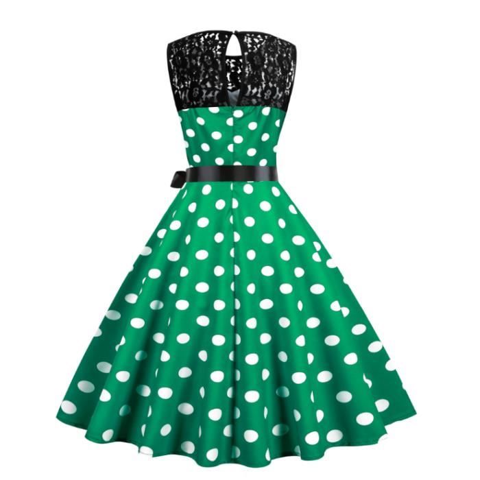 Femme Robe Cocktail Soir e Vintage r tro ann e 1950 pin up