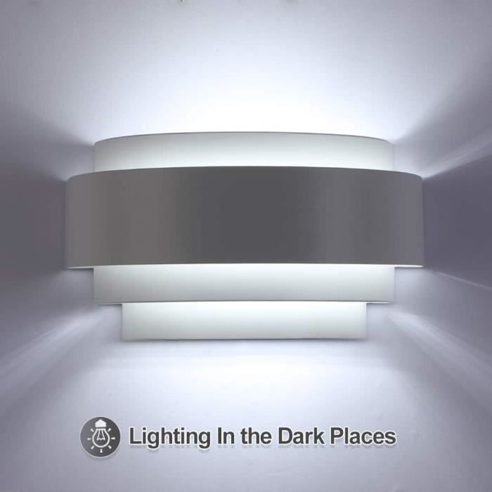 Led Appliques Murales Intérieur Up Down Applique Murale Moderne Blanc ...