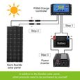 Dokio – panneaux solaires flexibles 18V/16V, 100W pour camping-car/voiture/maison-3