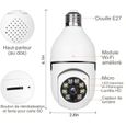 Caméra Surveillance E27 1080P  Smart Home Caméra de vision nocturne infrarouge couleur WiFi 2,4 GHz / 5G-3