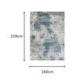 TAPISO Tapis Salon Chambre DENVER Bleu Marine Gris Abstrait Polypropylène Intérieur 160x230 cm-3