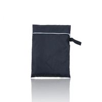 Housse De Chaise De Jardin Imperméable Oxford - Protection Anti-UV Pluie Poussière Pour Chaises Pliantes Extérieur Terrasse (Noir)