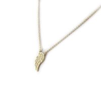 Collier Ailes D'ange Avec Cristaux Multicolores – Doré En Acier Inoxydable – Neuf Avec étiquettes