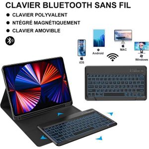 Étui-Clavier Pour Ipad Pro 12,9 Pouces 2017-2015 (2E Et 1Re Génération