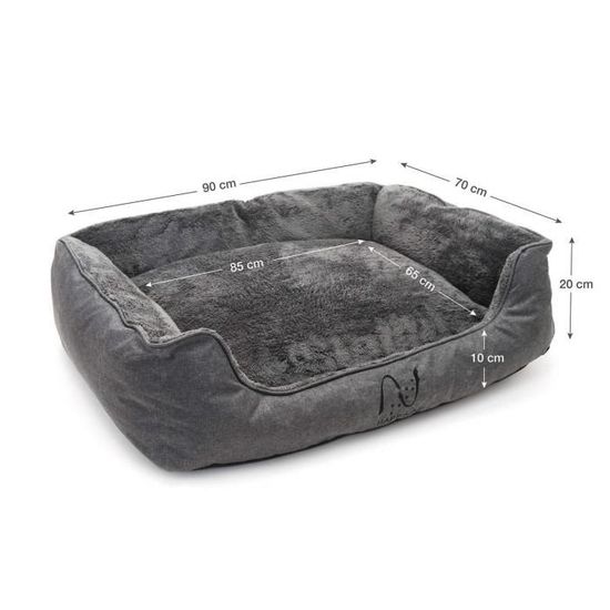 Happilax Panier Pour Grand Chien Lavable Et Dehoussable Avec Coussin Reversible Achat Vente Corbeille Coussin Happilax Panier Pour Gran 3151 Cdiscount
