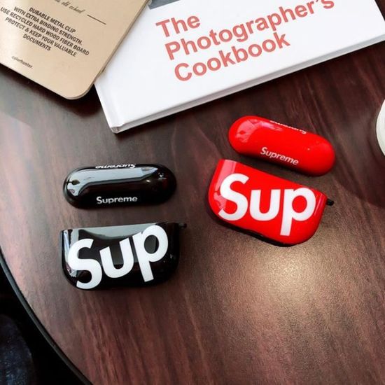 Etui Housse Airpods Pro Supreme Noir Protection Housse En Silicone Anti Choc Compatible Android Apple Iphone Airpods Pro Cdiscount Telephonie