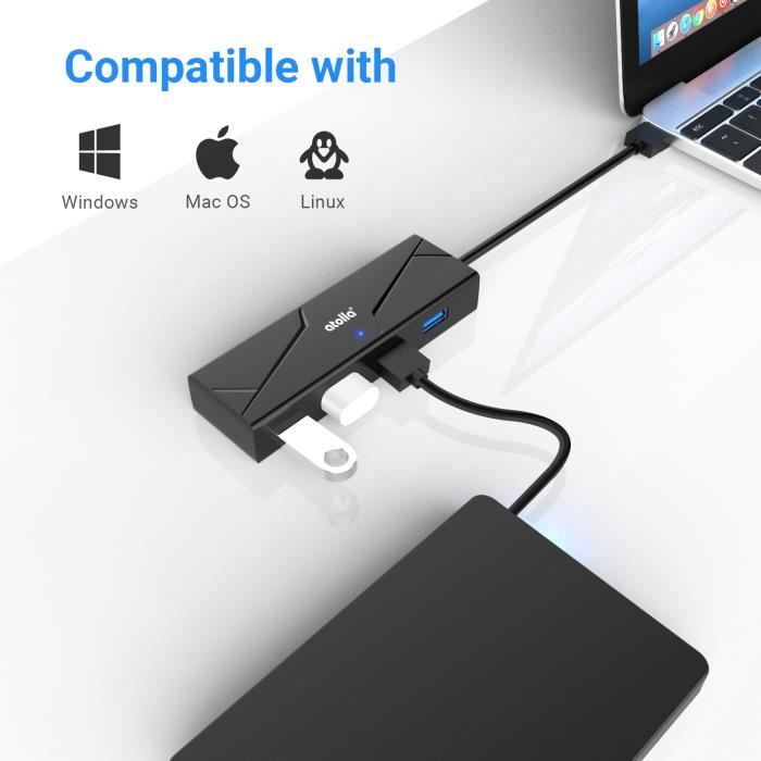 Multiprise USB 3.0 (HUB) : Ultra Fin