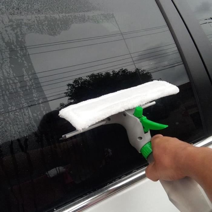 Outil de nettoyage de vitres 3 en 1, pour intérieur et extérieur de voiture, essuie-glace Double face avec fonction de pulvérisation