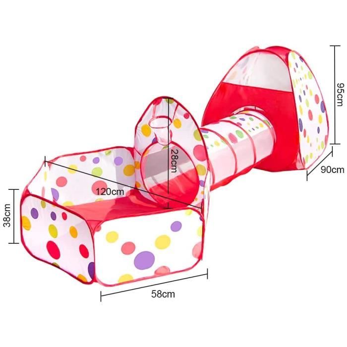 Tente de Jeu pour Enfants, Jouet de Rôle Pliable pour Chambre de Bébé, Intérieur Extérieur, Vert