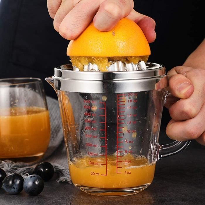 Presse-agrumes Manuel En PP - Pour Citrons, Oranges Et Petits Fruits - Design Anti-éclaboussures, Facile à Nettoyer