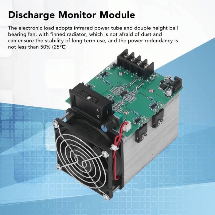 Module Testeur Électronique DC 12V 0-20A 250W - Testeur Capacité Batterie Décharge Constante