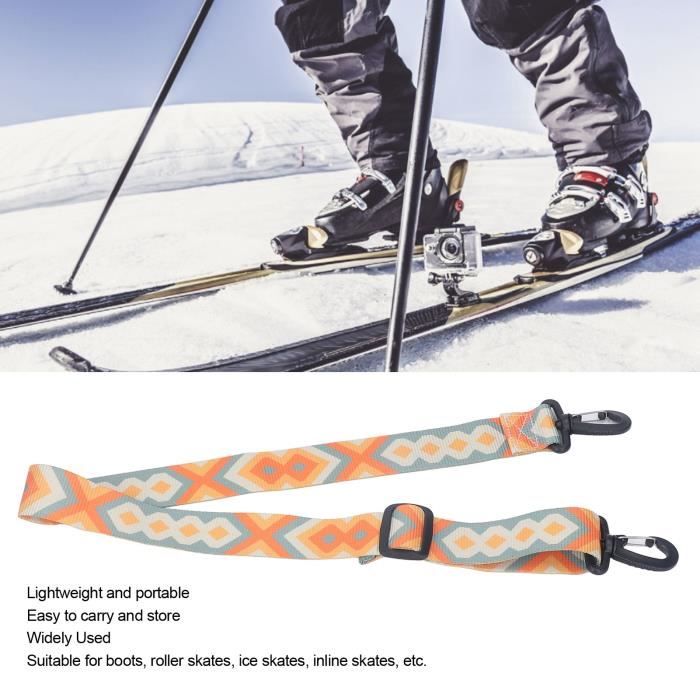 Sangle de transport pour bottes de ski 4 pcs Ski et Snowboard Botte  Transporteur Sangle Réglable Épaissie Nylon Patins À Bon qualité -  Cdiscount Sport