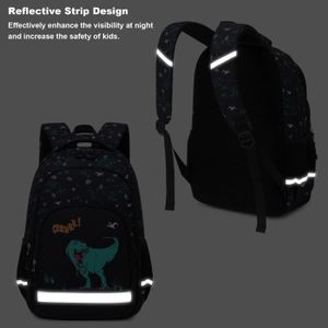 Sac à Dos Scolaire 29L - Compartiment Ordinateur 14 Pouces - Nylon Imperméable - Pour Fille Et Garçon - 10