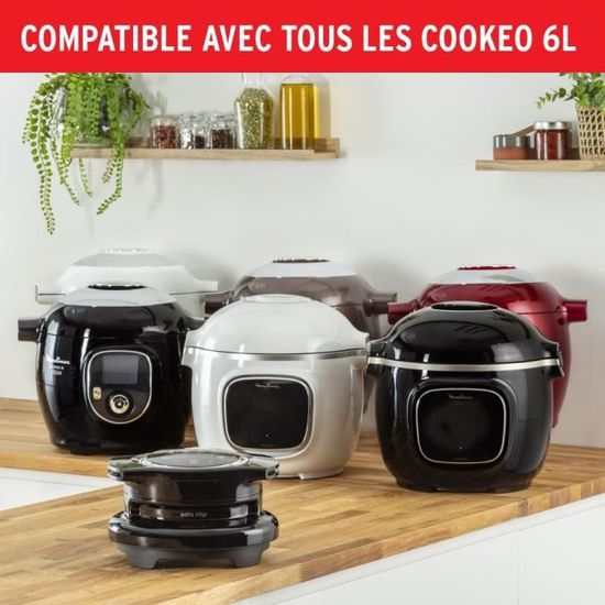 Moulinex Ez Extra Crisp Couvercle Cookeo 4 Programmes 1 Mode Manuel Recettes Croustillantes Nettoyage Et Rangement Facile Cdiscount Electromenager