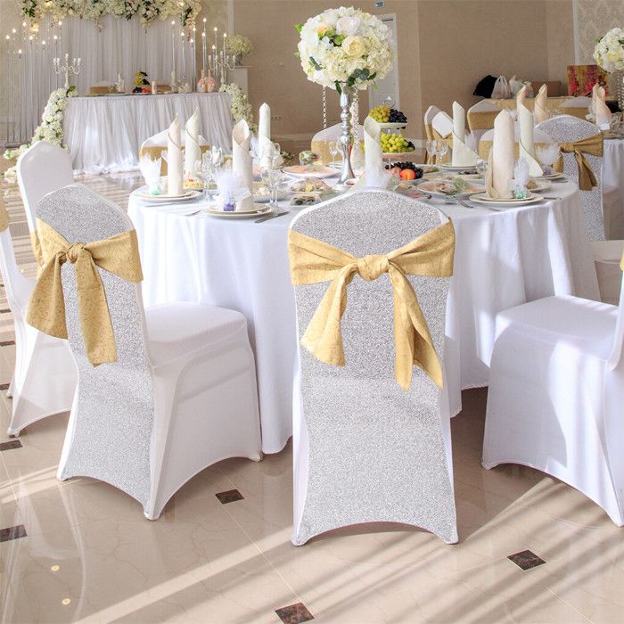 Pesonlook Lot De 10 Housses De Chaise Blanches En Spandex Extensible – Idéales Mariage, Banquet, Salle à Manger – Ajustement Parfait Anti-Rides