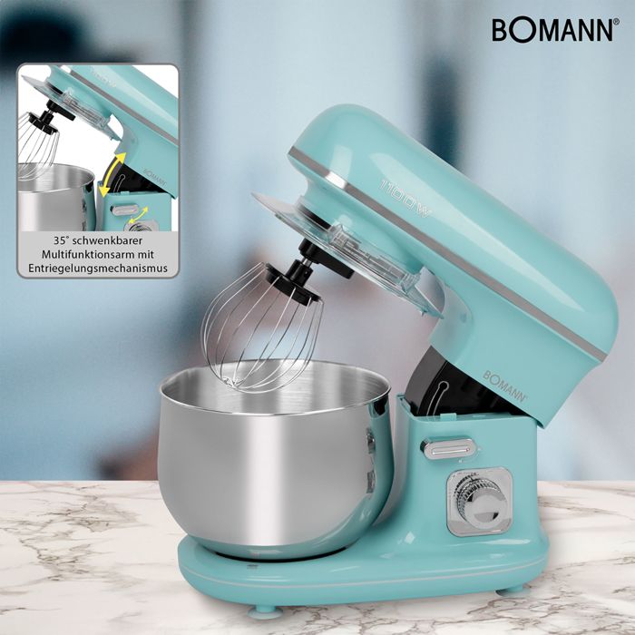 Robot Pâtissier Boulangerie Cuisine Ménager Multifonction Bol 6 5 L 6 Vitesses 2200 Noir Inox Mrk 19b