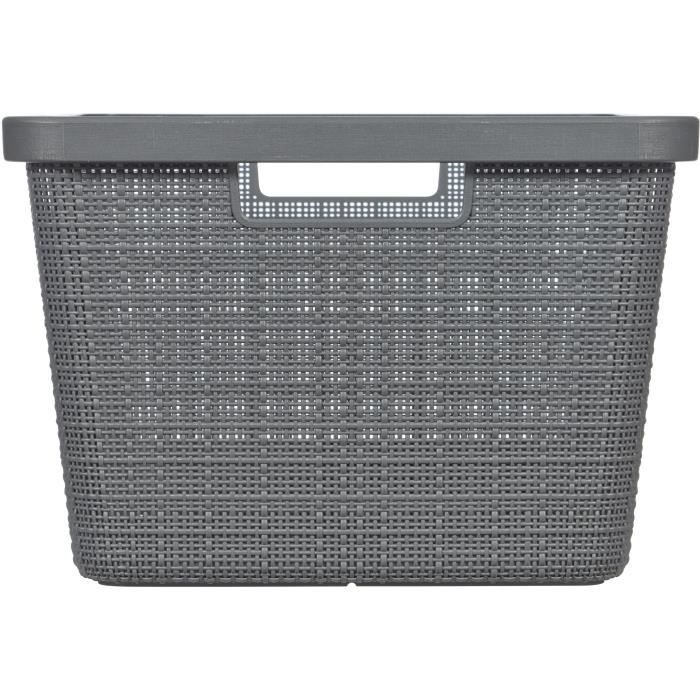 Curver Ensemble de paniers à linge 2 pcs Infinity 40L+60L Anthracite