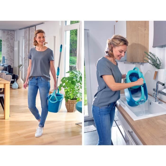LEIFHEIT Kit Serpillière à Franges CLEAN TWIST Disc Mop Ergo - Boutique en ligne oh feliz
