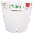 RIVIERA Pot rond Eva New en plastique - Ø 46 cm - 49 L - Blanc -0