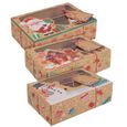12 PCS Kraft Paper Boxes de bonbons pour festival de decors de table - petits objets decoratifs articles - decoration de fete-0