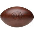 Ballon de rugby Vintage Marron Façon Cuir D19 x H30 cm-0