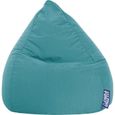 Pouf - SITTING POINT - Easy L Emeraude - Polyester - Taille 1 70x90 cm - Non déhoussable-0