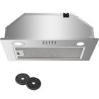 KICHPOWER Hotte Aspirante Encastrée - Hotte de Cuisine Intégrée - 300m³/h - 52cm - Evacuation ou Recyclage - Inox - 3 Vitesses