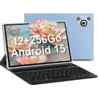 Tablette tactile - Android 15 - MICREAR - 10,1" - MediaTek MT6750 Octa-Core- 12（8+4）Go RAM - 256Go/1To TF - clavier + Bookcover