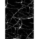 MANI TEXTILE Tapis effet Marbré Noir 200x290cm