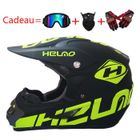 LEOCLOTHO Casque moto Casque Intégral Casque de SUV Entièrement couvert Voiture Casque de course Casque de locomotive ,Jaune-noir