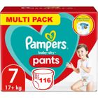 PAMPERS PANTS TAILLE 7 BABY-DRY COUCHES-CULOTTES 116 COUCHES (+17 KG)