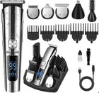 VINSIC Tondeuse Cheveux et Barbe Professionnelle Homme sans Fils, Tondeuse Cheveux Rechargeable Etanche avec 6 Tête de Rasage et 5 Sabots