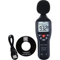 Sonomètre, Sonometre Numérique Portable Décibelmètre Professionnel avec Affichage de Rétro-éclairage 30dB-130dB Haute