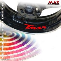 4 Stickers de Jantes TMAX - ROUGE - pour T-MAX 500 530 Sticker Autocollant Adhésif liseret
