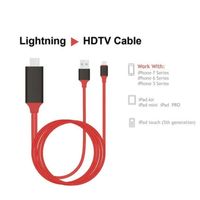 Câble pour Lightning pour HDMI HDTV Câble Adaptateur AV 1080p pour iPad Air Pro pour iPhone X 8 7 7 Plus 6 s 6 5S