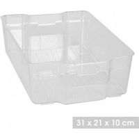 Casier  Caisse de Rangement Pour Réfrigérateur Bac Frigo ( lot de 2 ) Panier Plastique Alimentaire