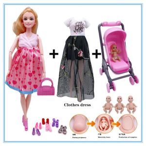 Barbie Enceinte Avec Poussette Cdiscount