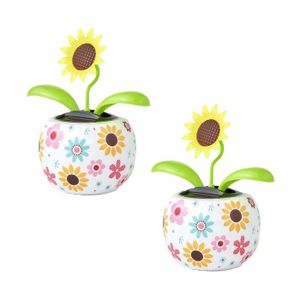 Tournesol Solaire Décoratif - Fleur Animée Qui Bouge Avec Le Soleil - Écologique, Pas De Piles Ni électricité