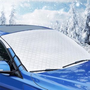OTCPP Couverture Pare-Brise Mini Cooper 2015-2023 - Protection Anti-Givre, Neige - 230x145cm Avec Bandes Réfléchissantes
