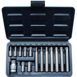 Coffret TORX douilles et embouts de vissage étoile pour cliquet 34pcs 