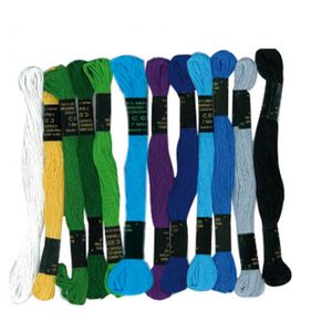 36 Couleurs Fils Bracelet Brésilien kit,Fil Broderie,Fil Coton,Laine