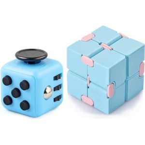GOODS+GADGETS Cubes anti-stress, jouets de motricité à la main,  concentration, cube anti-stress . gadget anti-nervosité et an