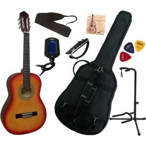 Guitare Classique 19 Frets Débutant Kit pour Les Étudiants Adultes Enfants Chaîne Choisissez Burlywood Full Size Guitare Classique 39 Pouces Guitare pour Les Débutants 